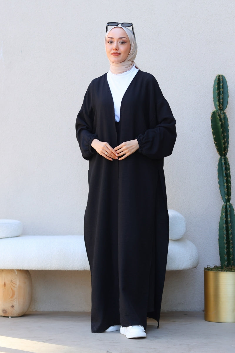 Kimono-style Black Set