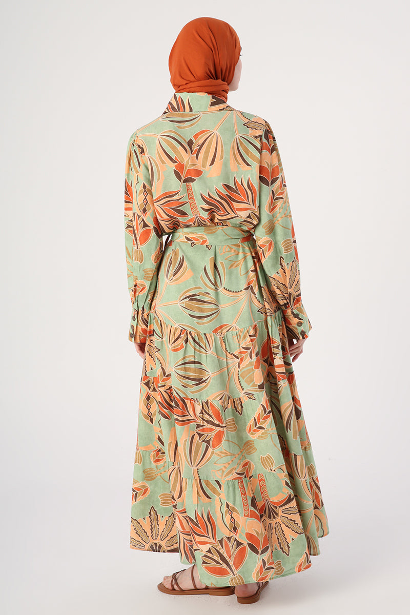 Collared Mint Dress
