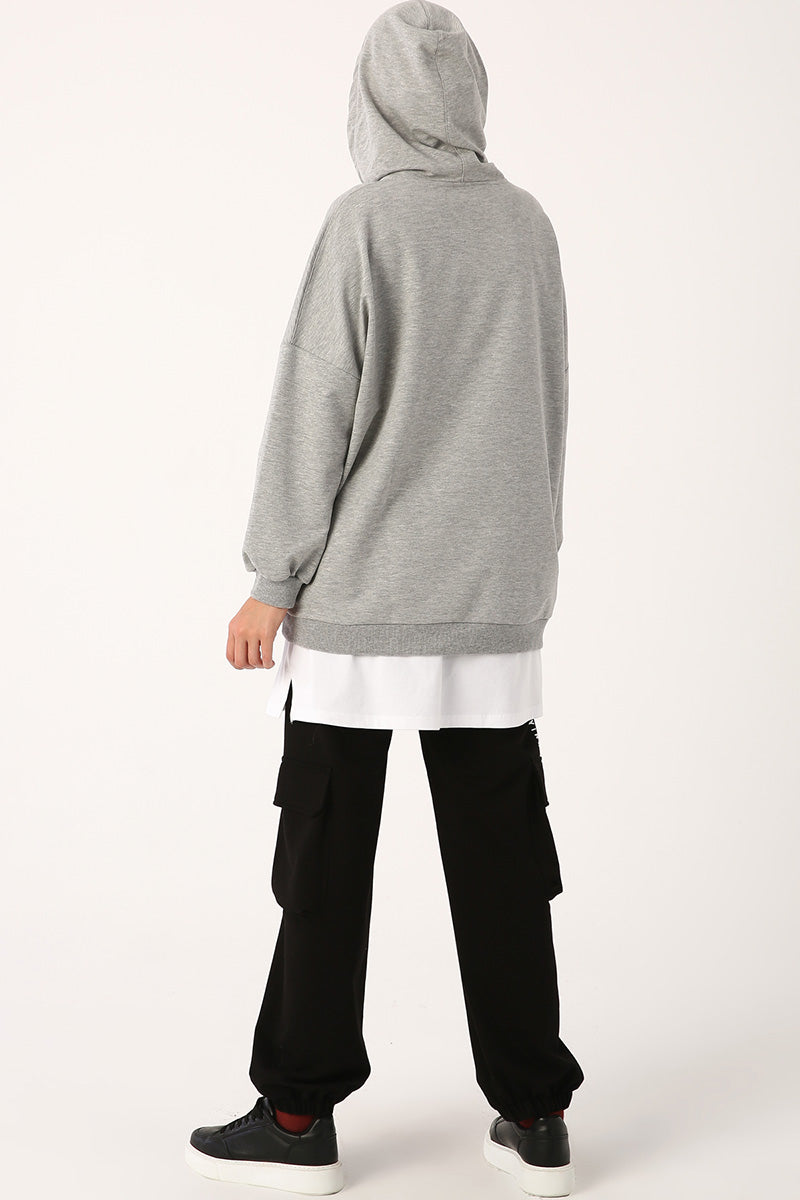 Basic White Casual Shirt Skirt