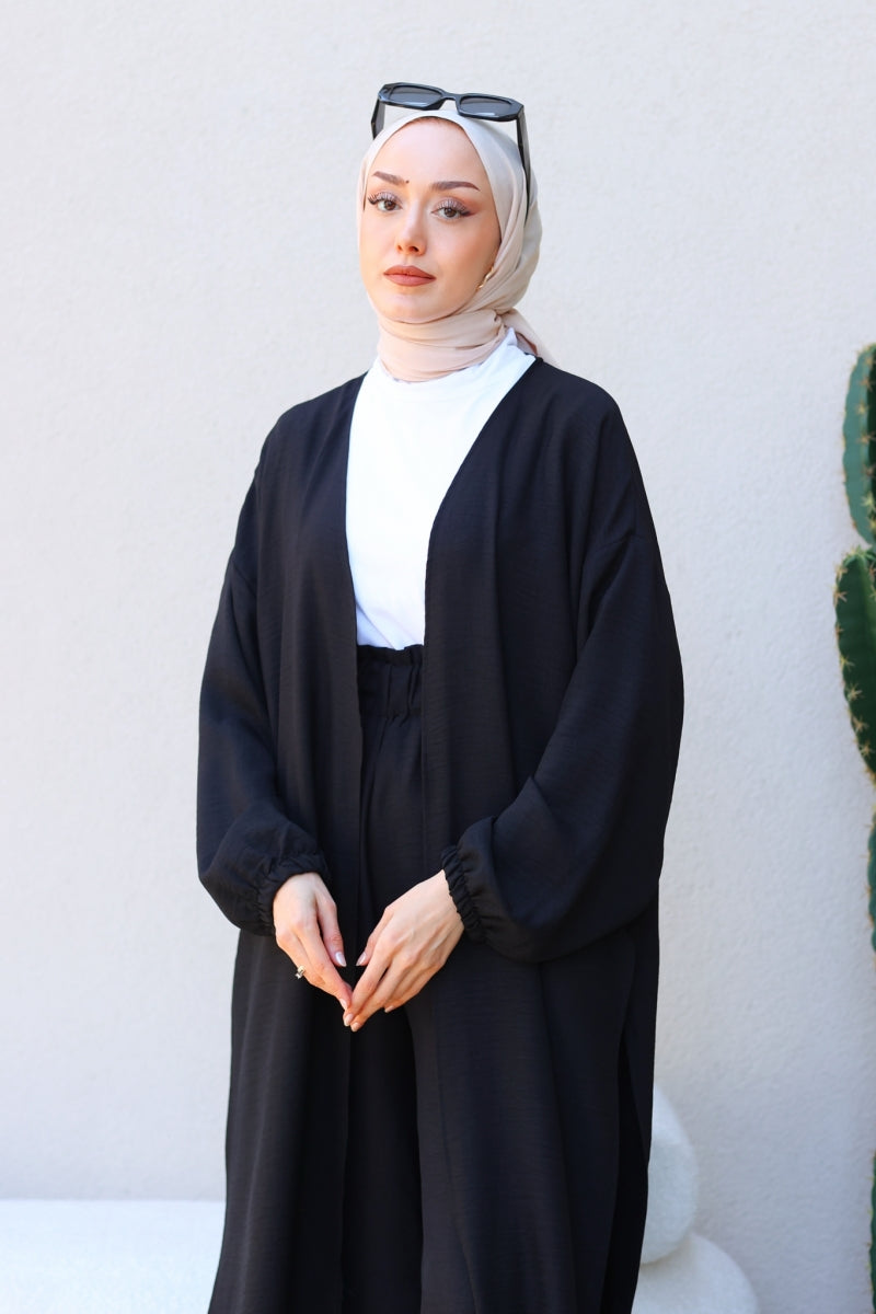 Kimono-style Black Set