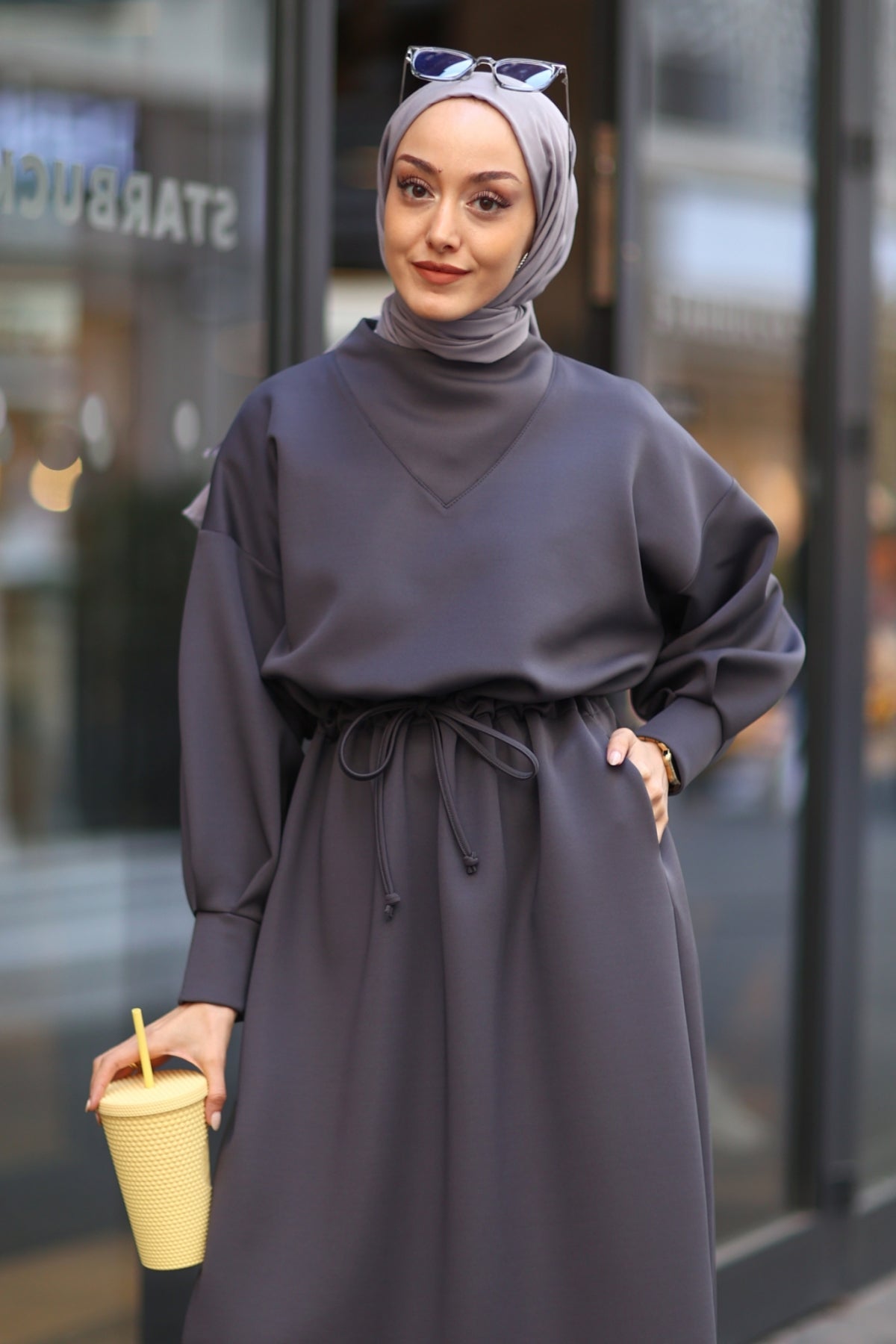 Scuba Grey Dress