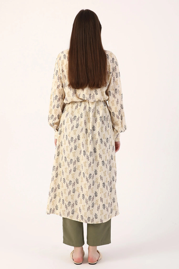 Shirt Dress Leaf Design