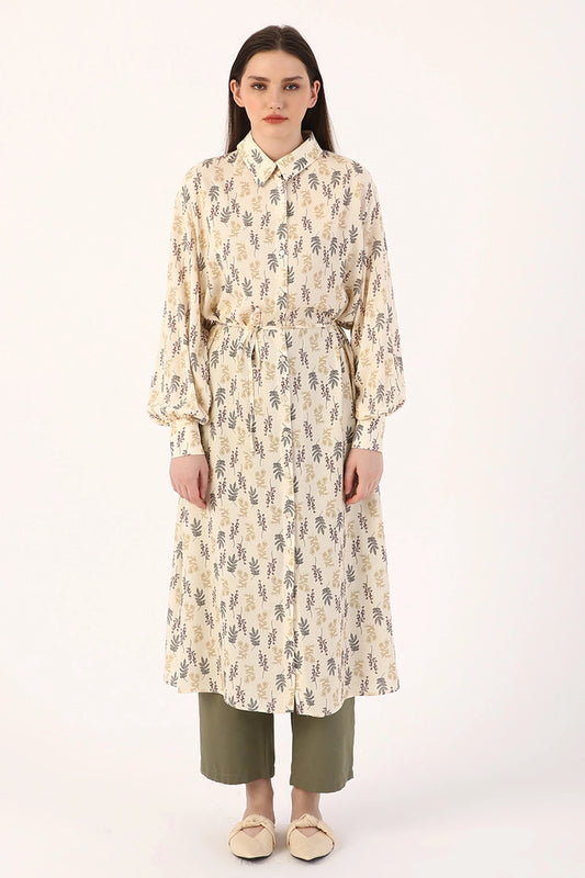 Shirt Dress Leaf Design