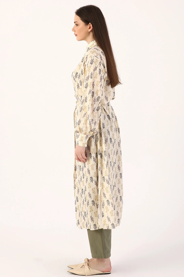 Shirt Dress Leaf Design