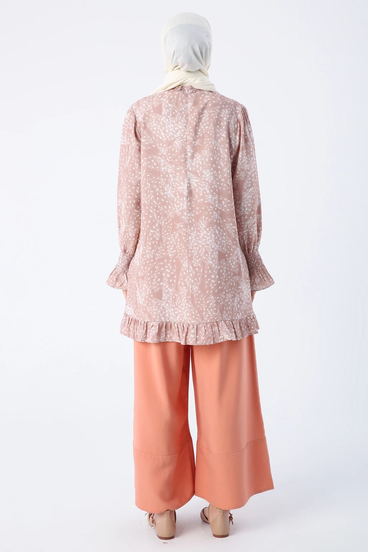 Frilled Patterned Tunic