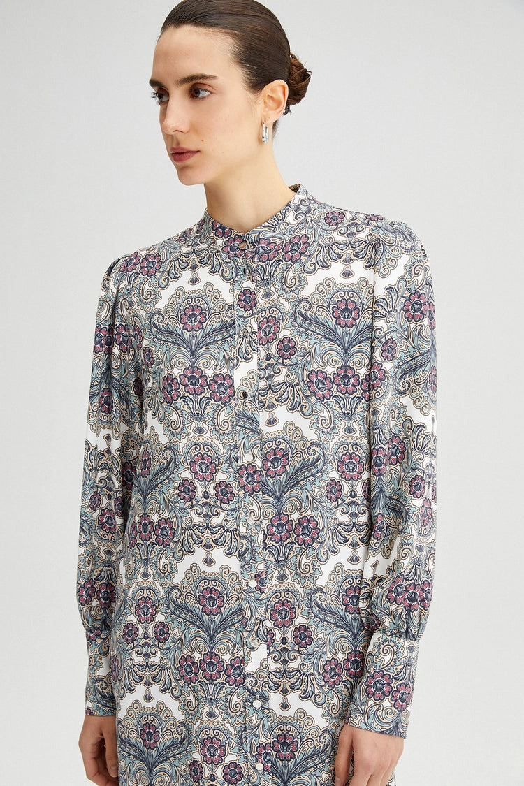 Floral Patterned Frilly Dress
