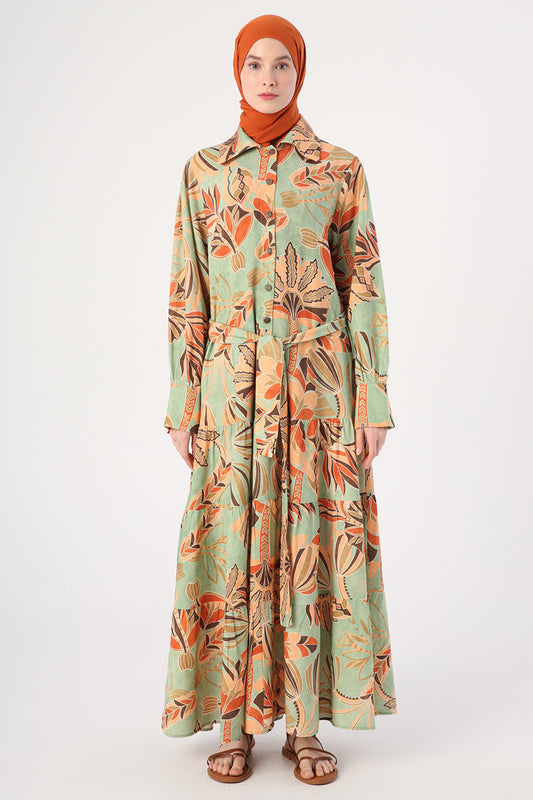 Collared Mint Dress