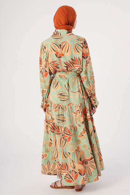 Collared Mint Dress
