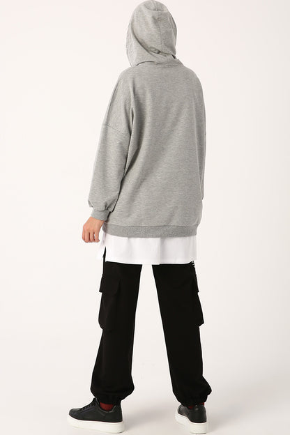 Basic White Casual Shirt Skirt